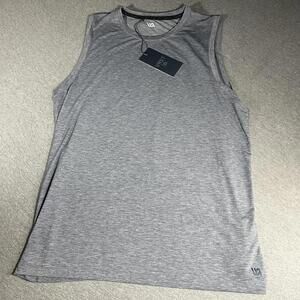 NWT VRST Moisture Wicking stretch Men's M Performance Sleeveless T-Shirt Grey